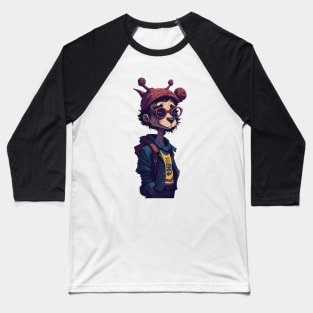 Giraffe Boy, Cool Giraffe Character Baseball T-Shirt